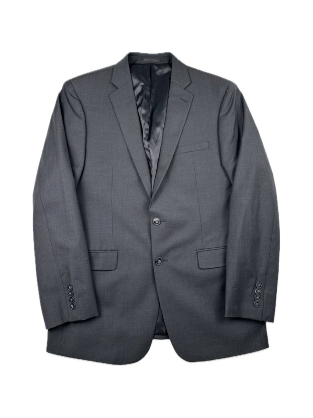 Calvin Klein Men’s Wool Suit Blazer Gray Charcoal 42R